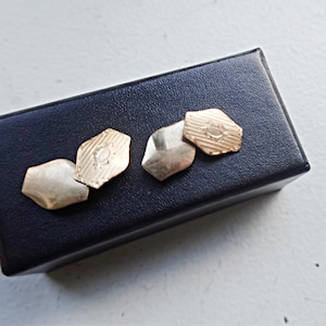 Gold  Cufflinks, Chain Cufflinks, Antique Edwardian Cufflinks,  Vintage Groom Gift, Mens Wedding Tuxedo Cufflinks