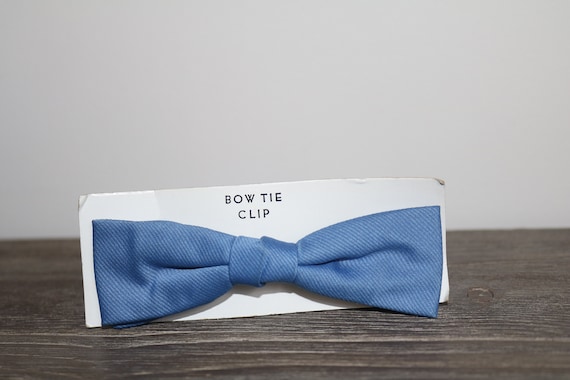 Vintage Bow Tie,  BLUE Bow Tie,  SKINNY BOWTIE, V… - image 1