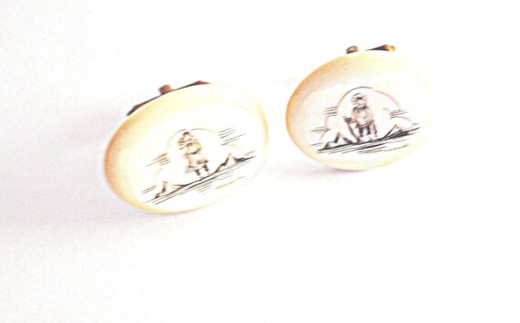 Alaska Inuit Cufflinks, Unique Cufflinks, Eskimo … - image 2