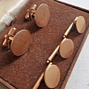 Wedding Cufflinks Studs, Minimalistic Cufflinks Studs, Vintage Tuxedo Cuff Links Shirt Studs Set,  Men GROOM Gift