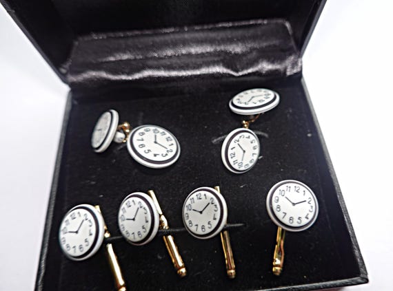 Tuxedo Cufflinks and Studs, Tuxedo Cuff links Stu… - image 1