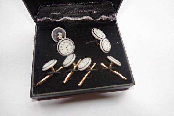 Tuxedo Cufflinks and Studs, Tuxedo Cuff links Stu… - image 2