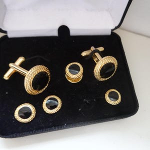 【希少】Christian Dior ヴィンテージ カフスボタン オニキス Christian Dior（クリスチャン・ディオール） 美品 カフス オニキス