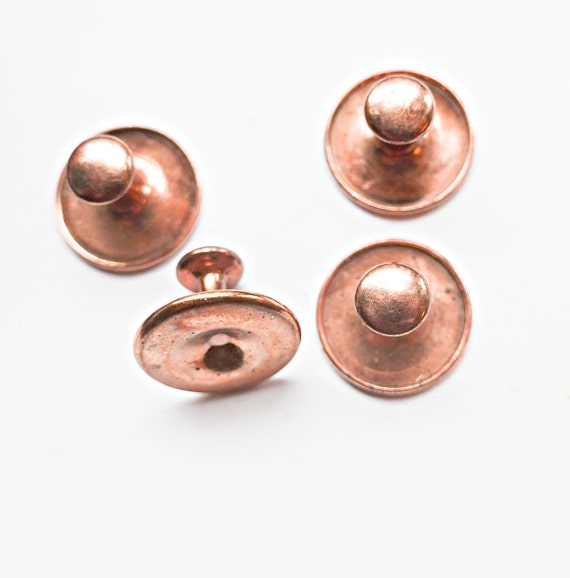 Victorian Rose Gold Tuxedo Shirt Studs Set of Four… Gem