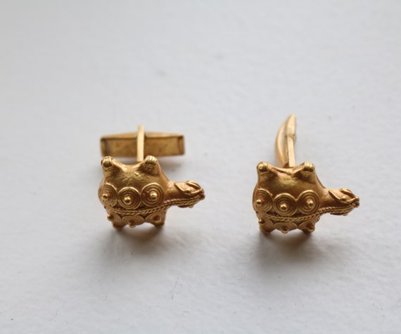 TURTLE Cufflinks,  Turtle Cufflinks,  Turtle Jewe… - image 1