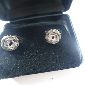 Japanese Artist Yasuki Hiramatsu Sterling Silver Cufflinks, Yasuki Hiramatsu Wrinkle Jewelry, Rare Gift for Man, Collectible Cufflinks