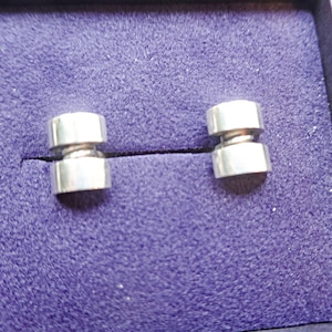 Georg Jensen modernist silver cufflinks #67 by Sigvard Bernadotte,  Mid Century Georg Jensen Cufflinks, Mens Collectible Jewelry, Mens gift