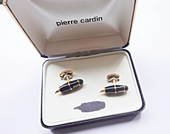 Pierre Cardin Cufflinks, Pen Nib Cufflinks, Fountain Pen Cufflinks
