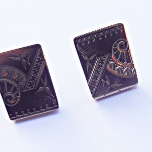 Victorian Gold Cufflinks, Antique Men&#39;s Jewelry, Gift for Man, Anniversary, Men&#39;s Gift