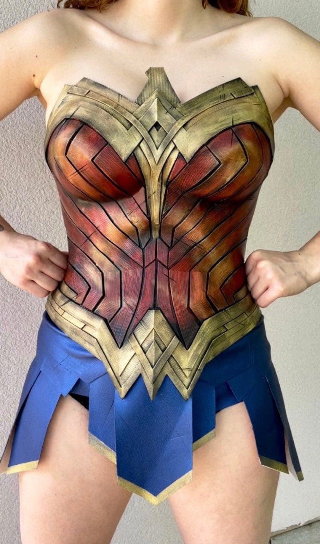 Wonder Woman Cosplay Costume Made From EVA and Leather