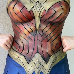Wonder woman cosplay costume corset and skirt made to order image 2