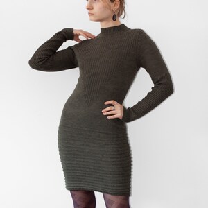 maxi knit dress long sleeve Backless Maxi Knit Dress – SNIDEL main image 1