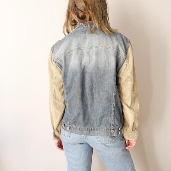 Multi Bag Loose Vintage Cotton Corduroy Jacket