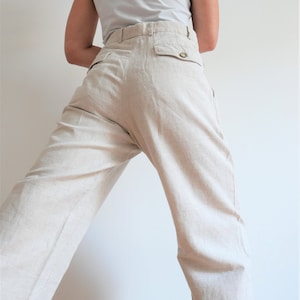80s Linen Pants - Etsy Canada