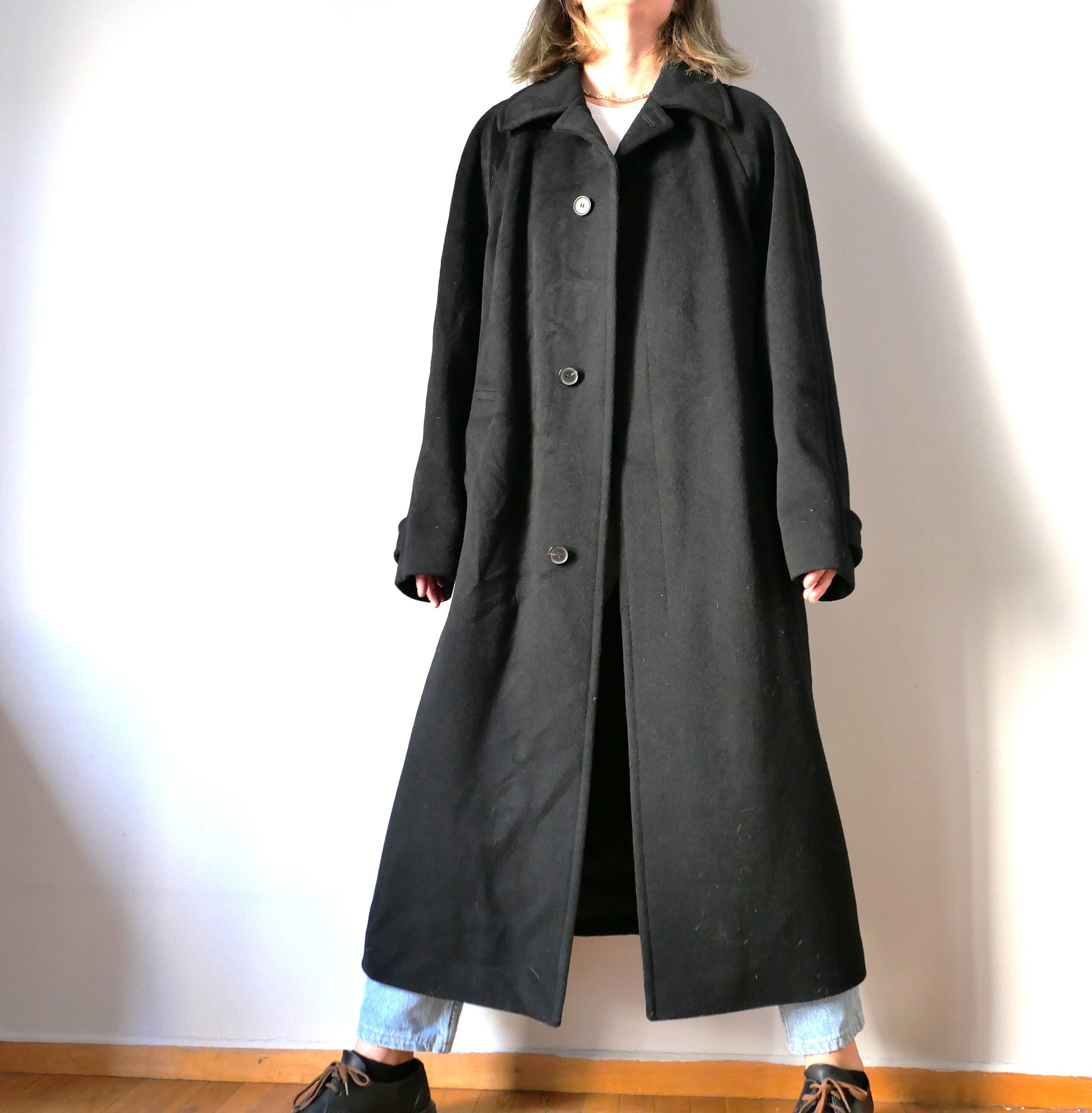 Trench Coat Beige and Black Cotton Gabardine with Plan de Paris