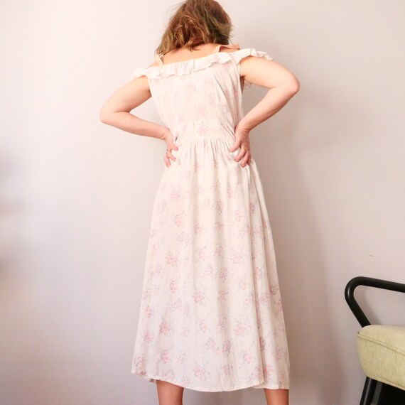 Vintage cottage core dress bridal floral finest c… - image 10