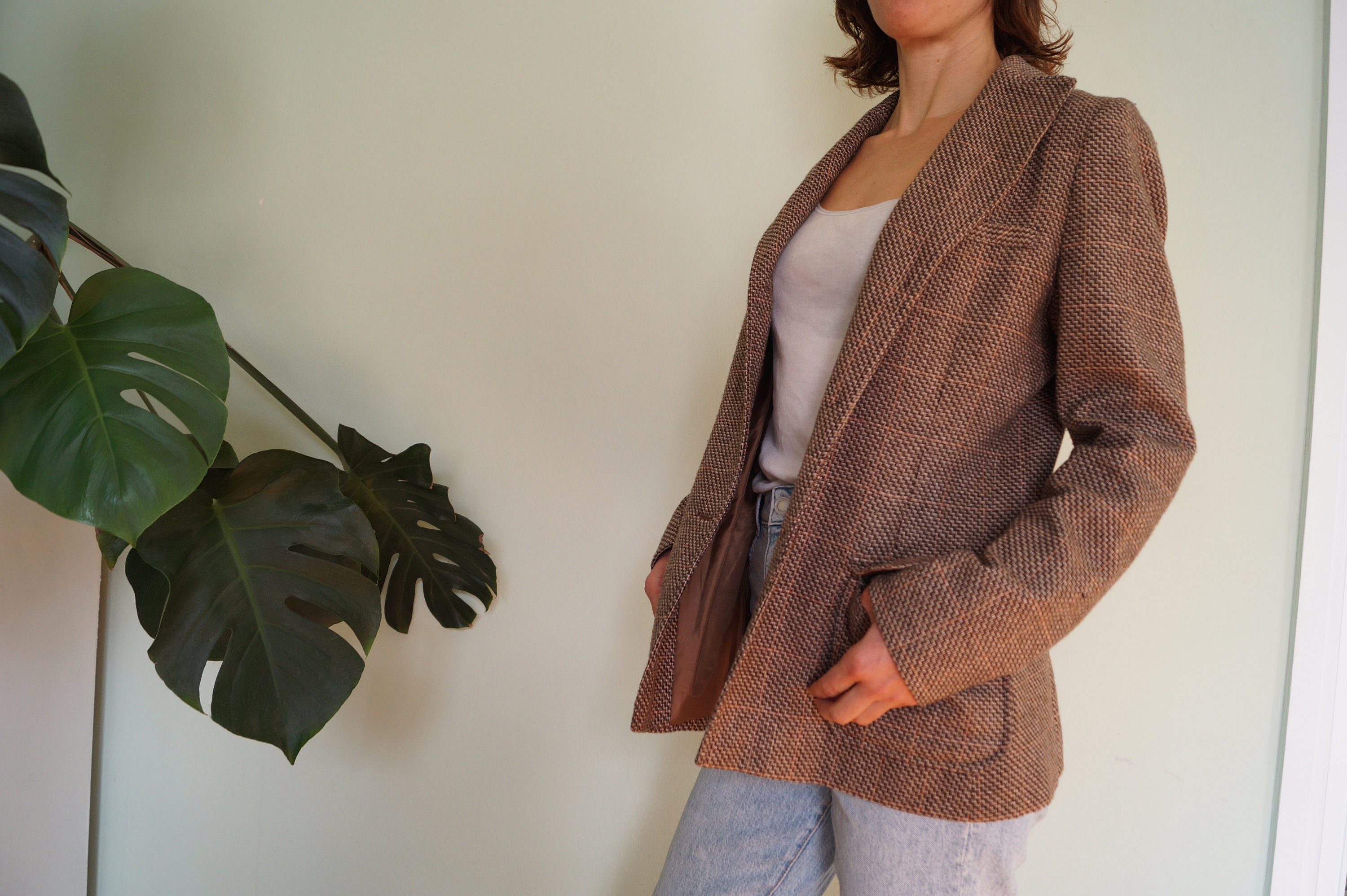 Vintage Eddie Bauer Wool Blend Tweed 