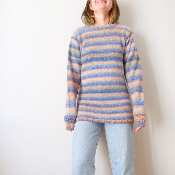 Vintage handmade long jumper wool soft to skin sw… - image 5