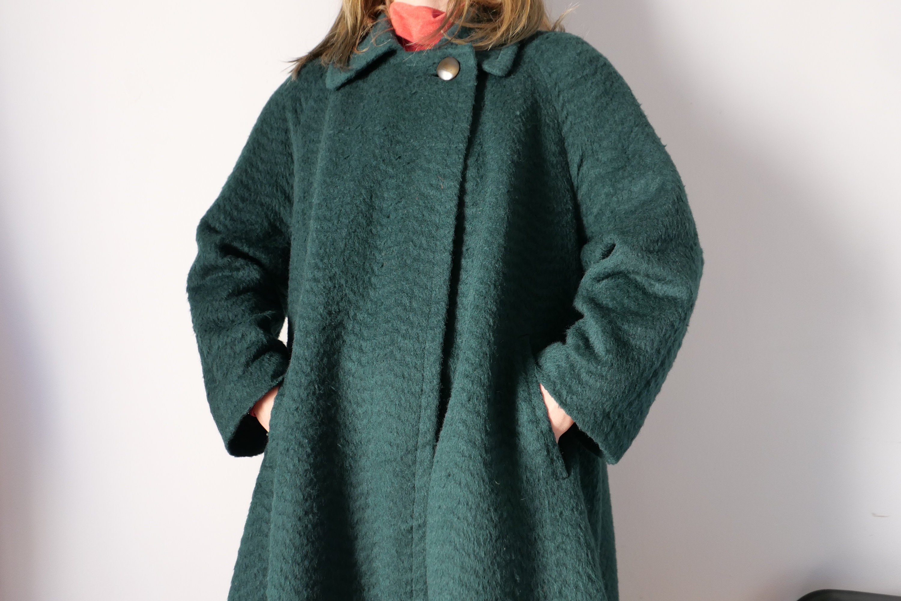 Mohair Shaggy Half Coat - ROSARYMOON OFFICIAL WEB STORE
