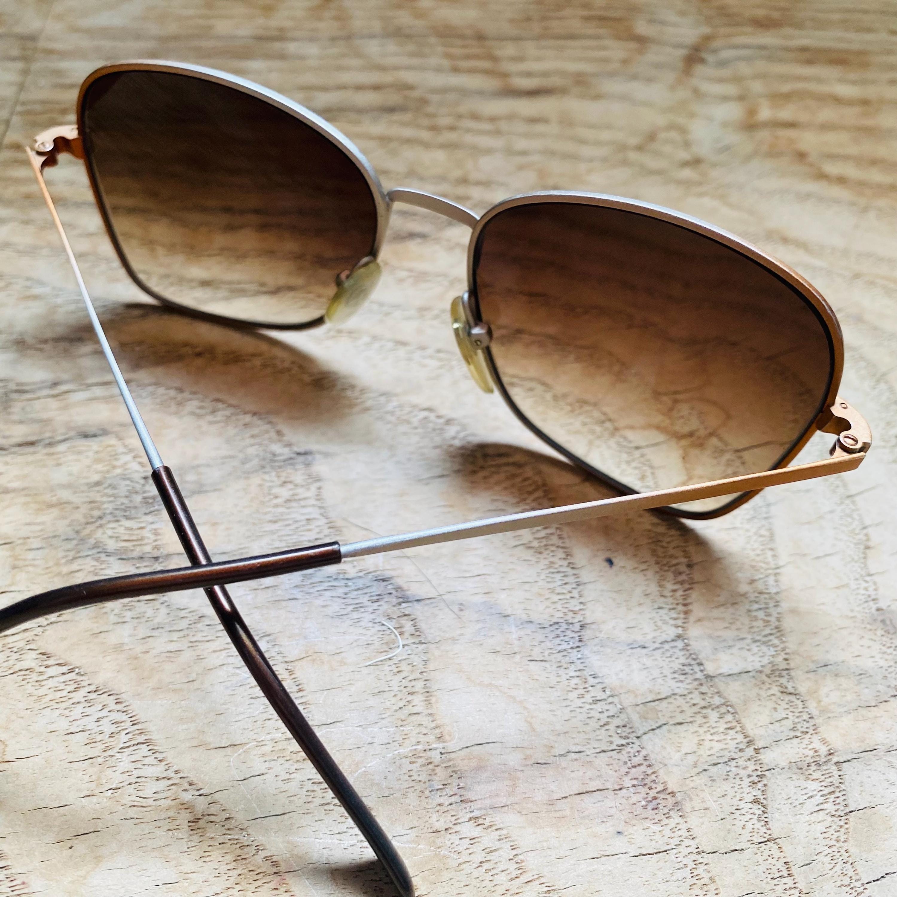 ◆ VINTAGE ◆ 80s ドイツ製 GF金張りヴィンテージサングラス Vintage 80s Gradient Sunglasses: Thin Metal Frame Retro Glasses - Etsy