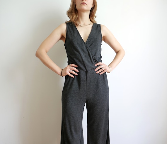 サロペット・オーバーオール・オールインワン vintage charcoal gray jump suits vintage charcoal gray jump suits