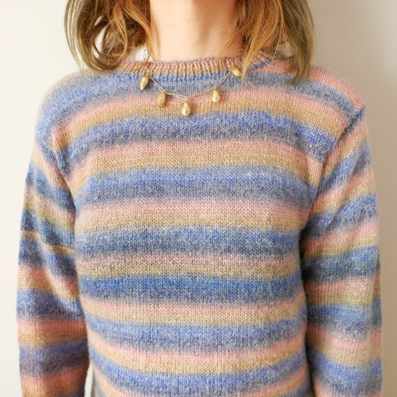 Vintage handmade long jumper wool soft to skin sw… - image 9