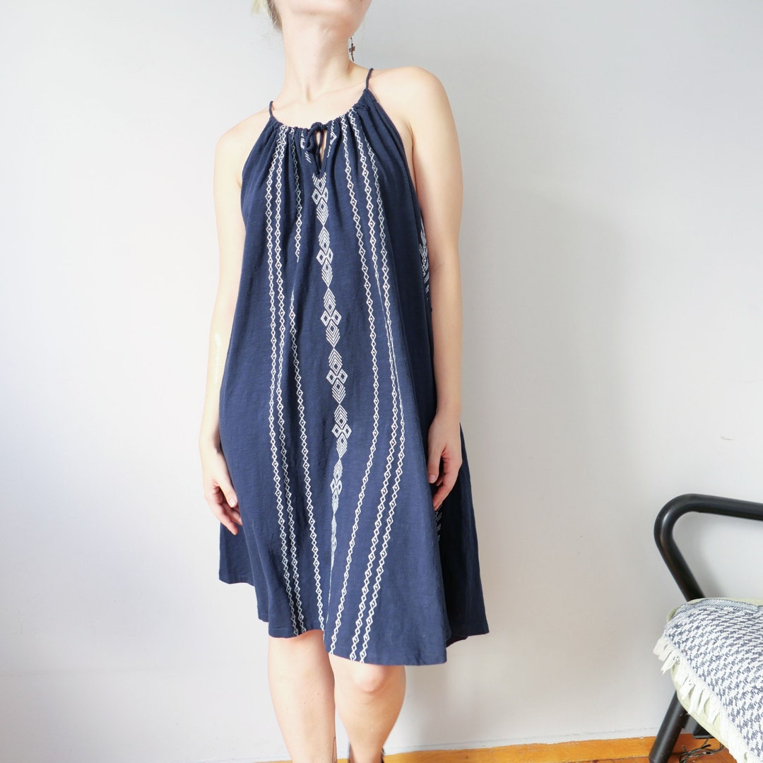 Vintage Elegant Print Rhombic Patchwork Halter Printed Dresses main image 0