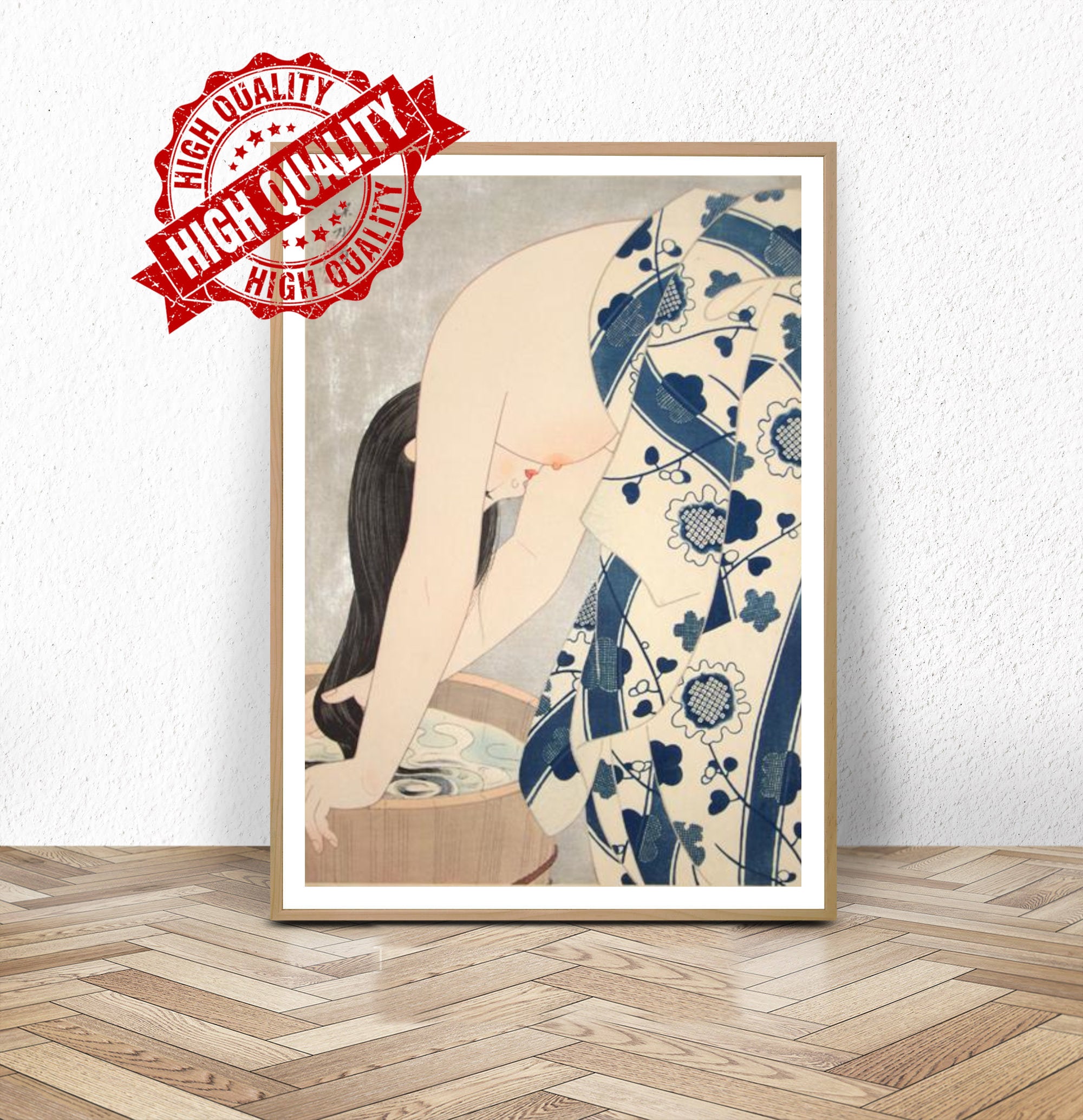 Vintage Japanese Geisha Nude Art - Nude Geisha Art - Etsy