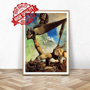 soft construction with boiled beans / salvador dali / Museum Poster  / Gallery Print