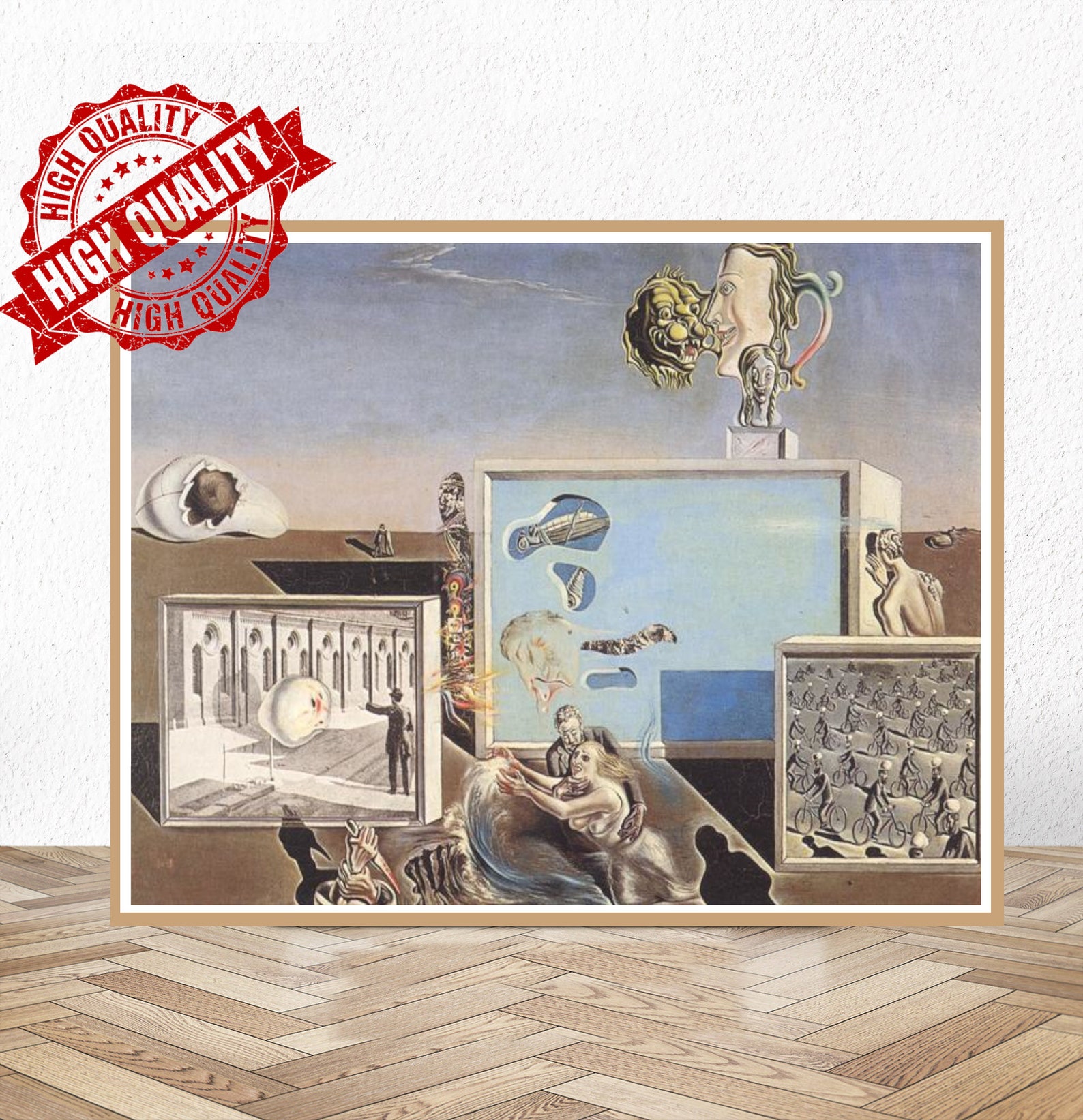 Illumined Pleasures / Salvador Dali / Museum Poster / Gallery Etsy