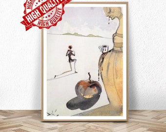 chocolate / salvador dali / Museum Poster  / Print  /Gallery Print Framed