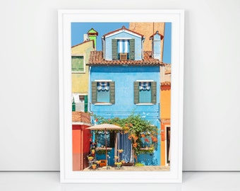 Italy Travel Photography,  Burano Fine Art Print, Colorful Home Decor, Canvas Wall art, Artistic  Wall Decor, Art For Home, Art For Office