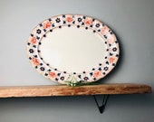 Antique huge Furnivals Cluny Oval Large Meat Plate Turkey Platter Display Charger imari style huge