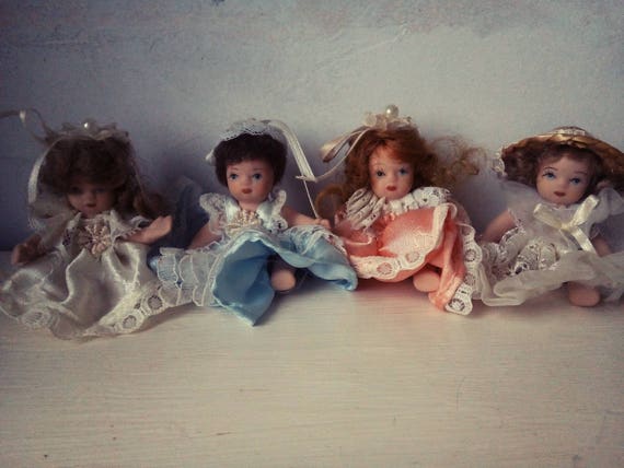 miniature porcelain dolls antique