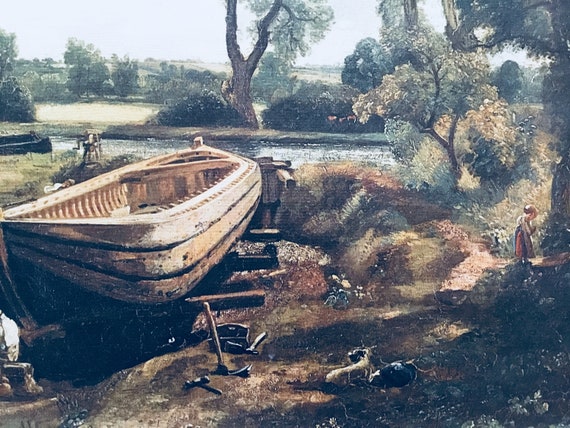 Constable Barca In Costruzione Presso Flatford