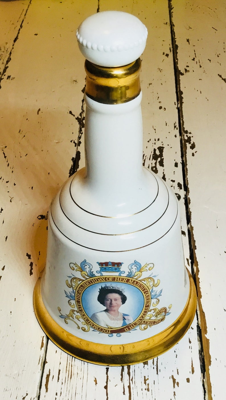 Commemorative porcelain decanter from bells scotch whiskey Etsy