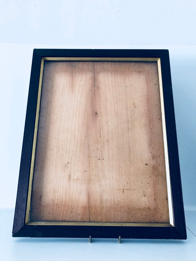 Antique Black And Gold Ebonised Victorian Photo Picture Frame 34 X 26 Cm Stunning Ebony Gilt Vintage Prop Wall Decor C3