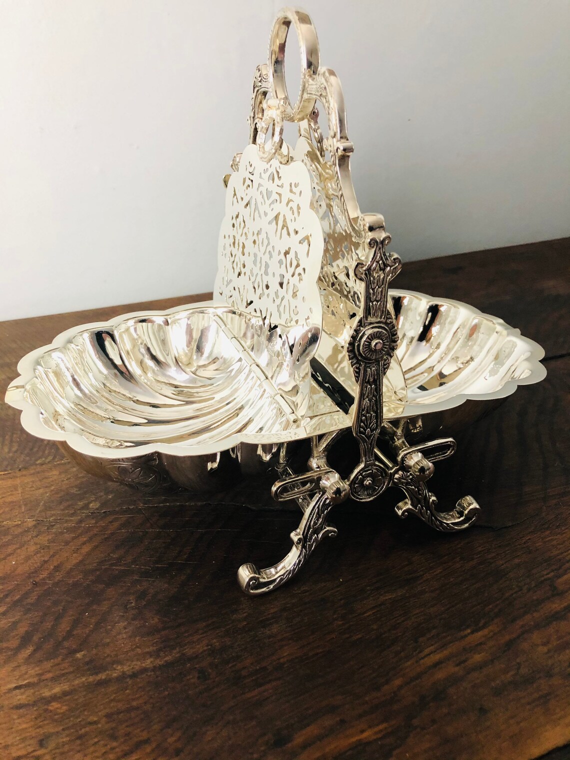 Vintage Silver Plated Biscuit Warmer Holder Shell Clam Etsy Canada