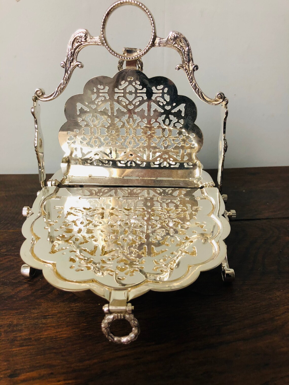 Vintage Silver Plated Biscuit Warmer Holder Shell Clam Etsy Canada