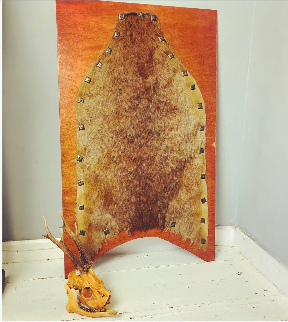 Deer Hide skin Large wall hanging feature plaque Hunting Etsy