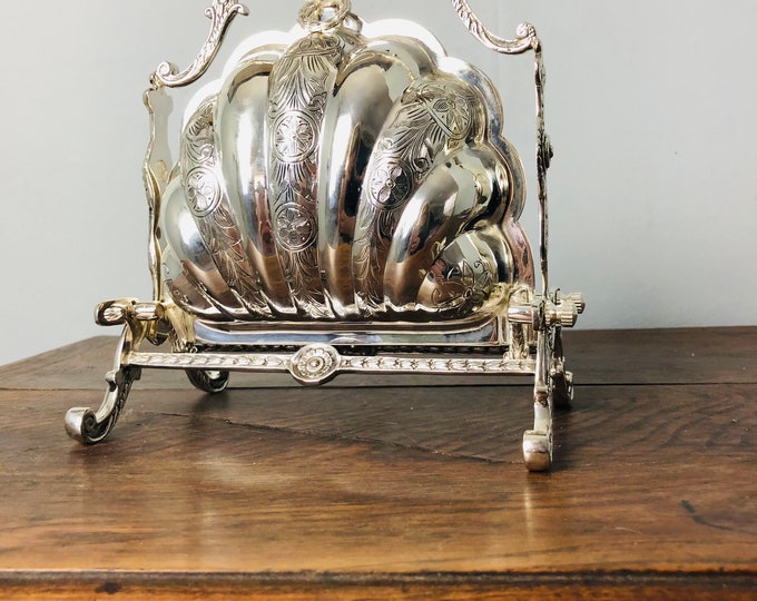 Vintage Silver Plated Biscuit Warmer Holder Shell Clam Etsy Canada