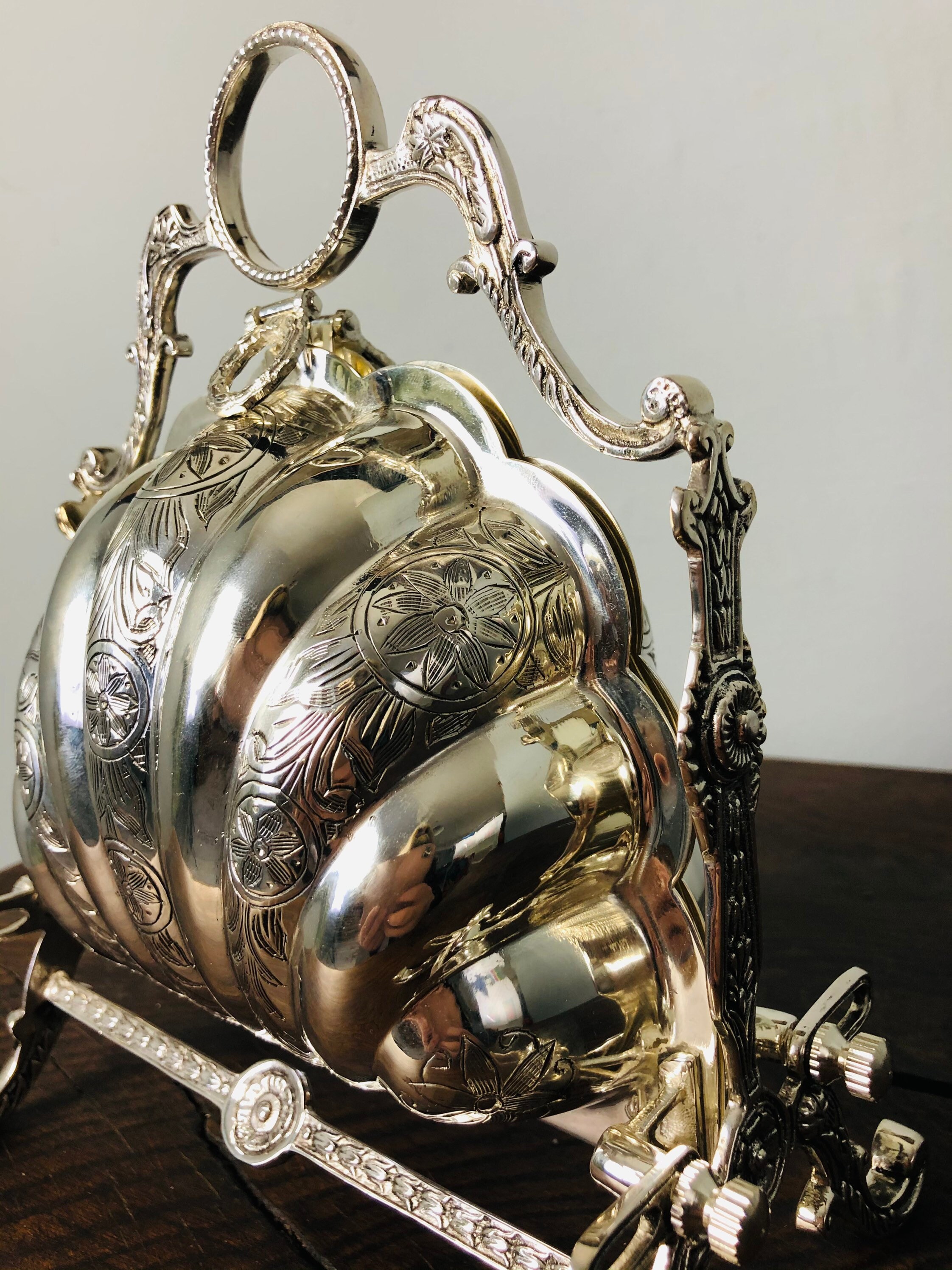 Vintage Silver Plated Biscuit Warmer Holder Shell Clam Etsy Canada