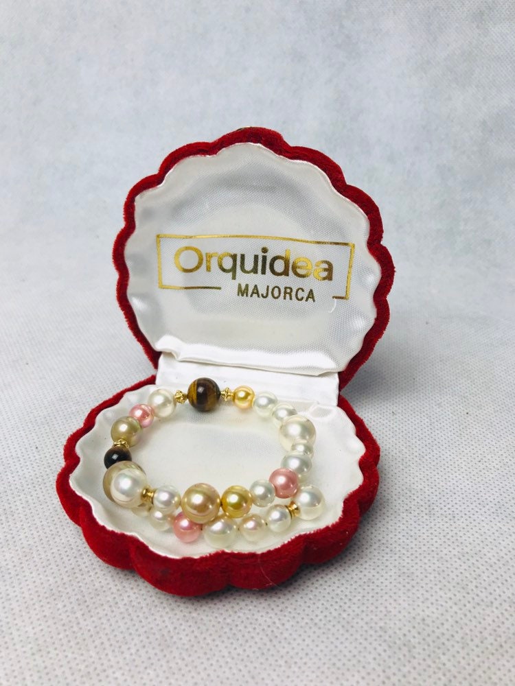 925 Silber Orquidea Armband mit Mallorca-Perlen 43202 Hochzeit 