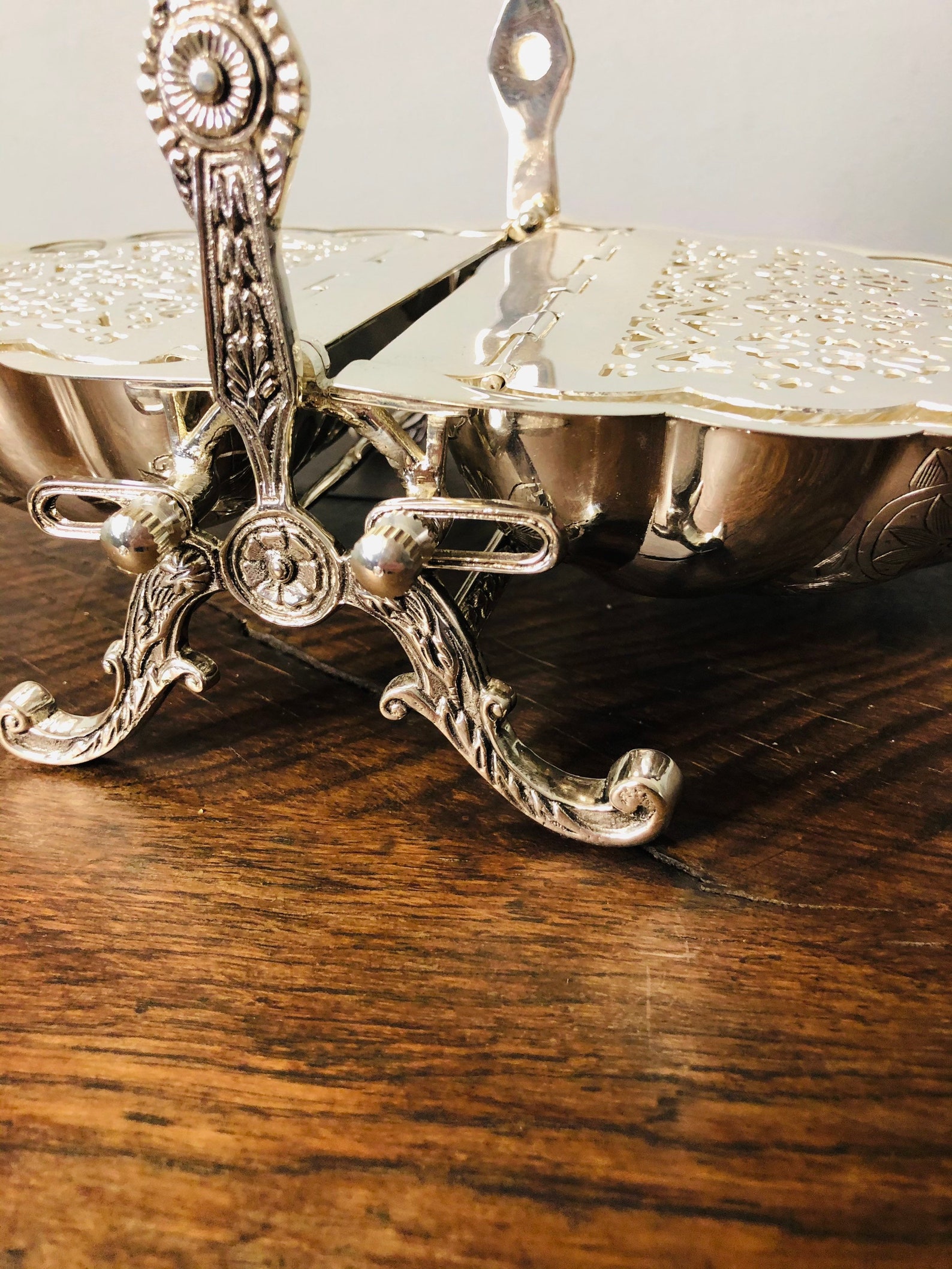 Vintage Silver Plated Biscuit Warmer Holder Shell Clam Etsy Canada