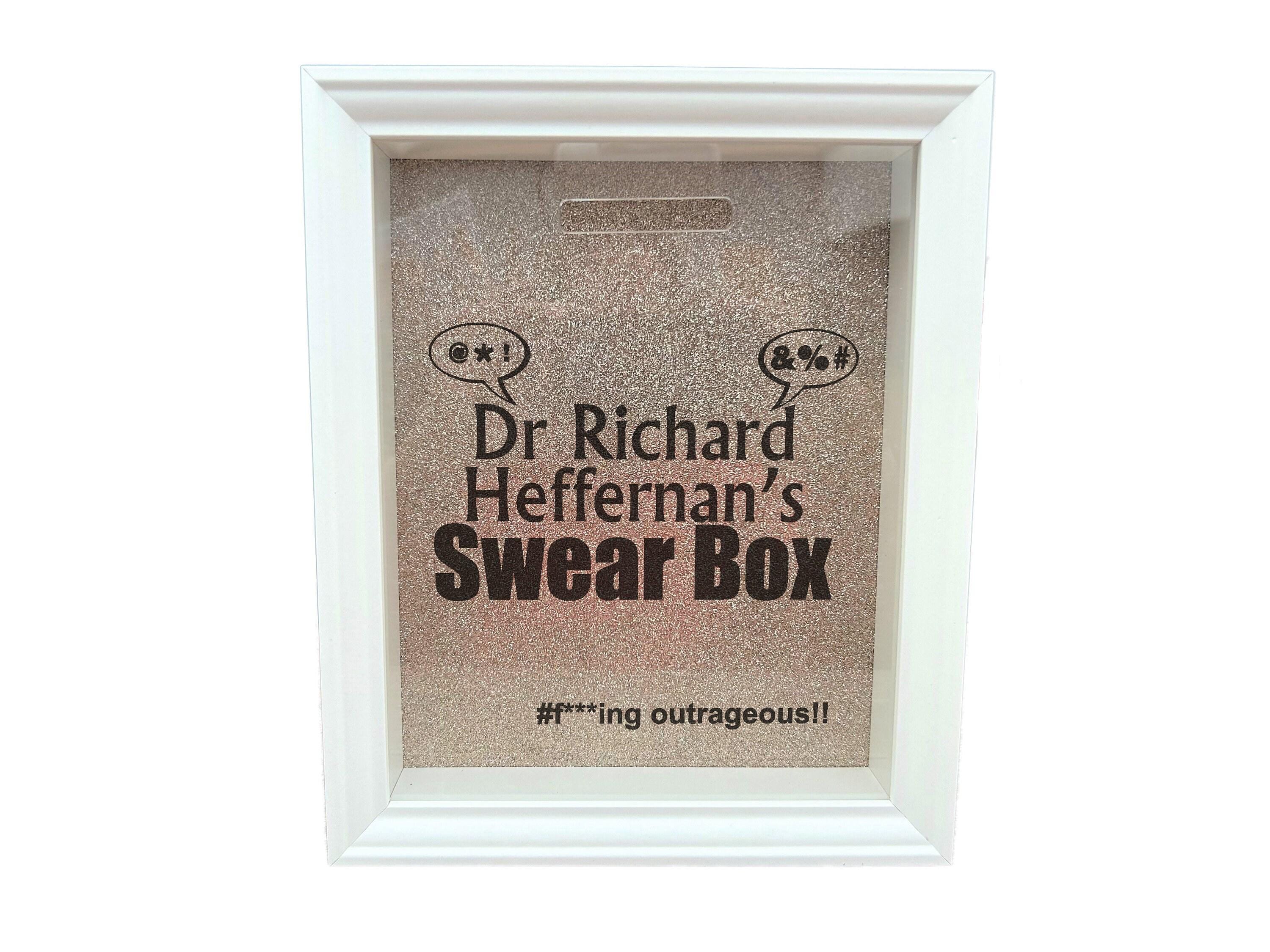 Swear Jar Money Box Fund Frame Swearing Potty Mouth Personalised Gift ...