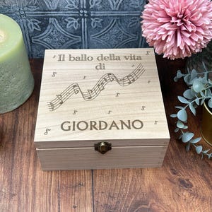 Musiknoten Design Musik Sheet CD Aufbewahrungsbox Erinnerungsstücke Festivals Personalisierte Tickets Gig Konzert Geschenk