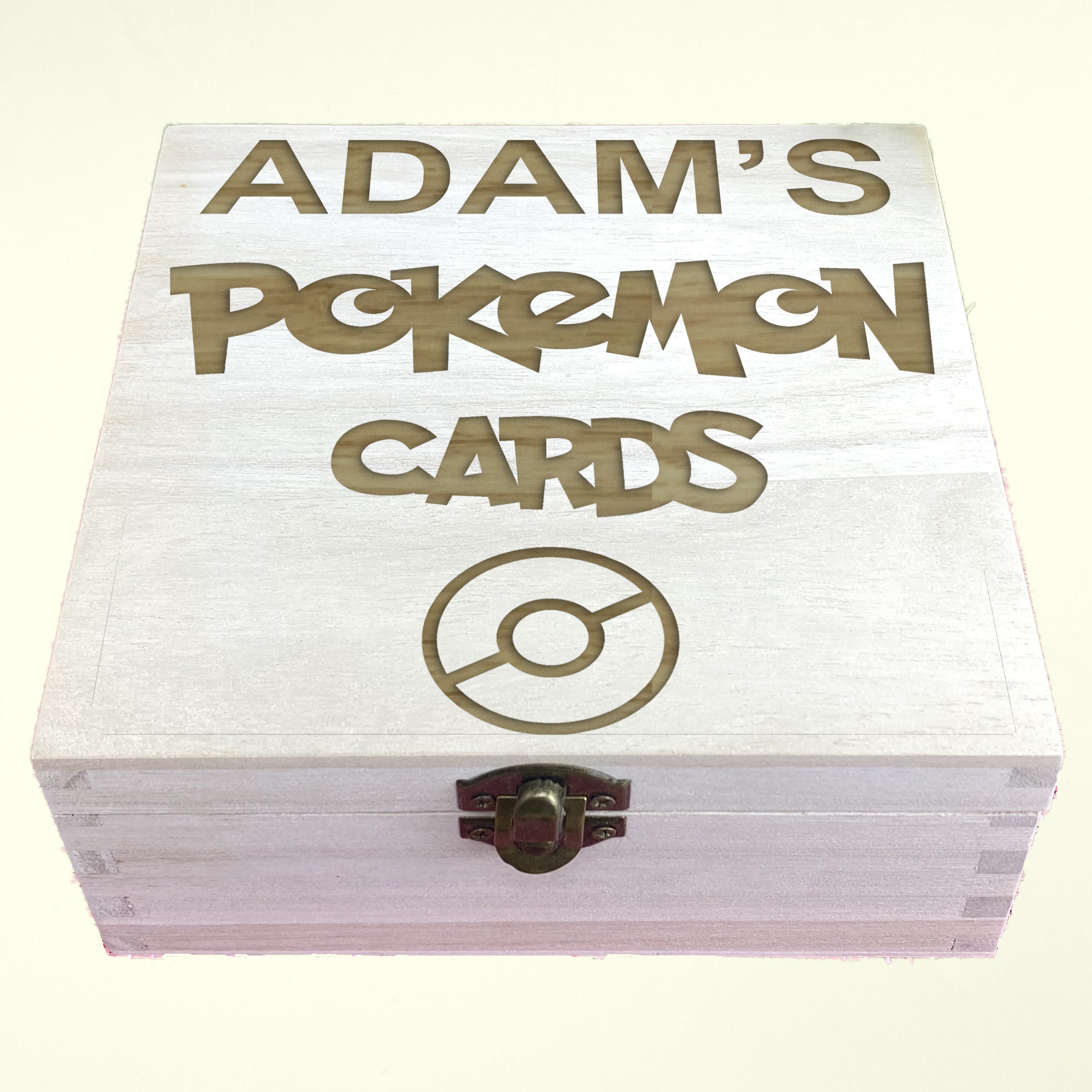 Pokémon Card Storage Box Collector Personalised Gift Pokeball Etsy