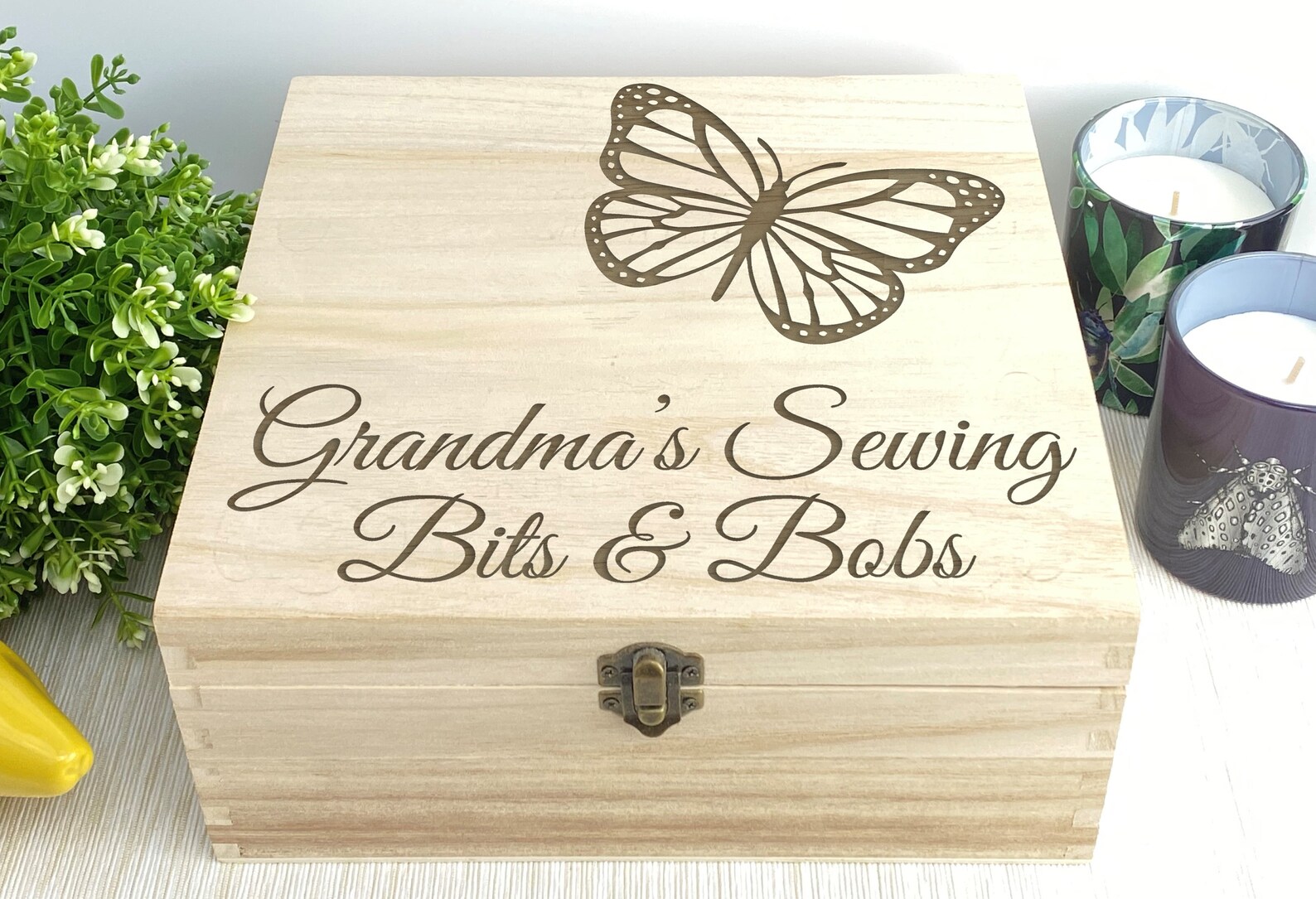 Butterfly Gift Box Personalised Wooden Memory Box Memories | Etsy
