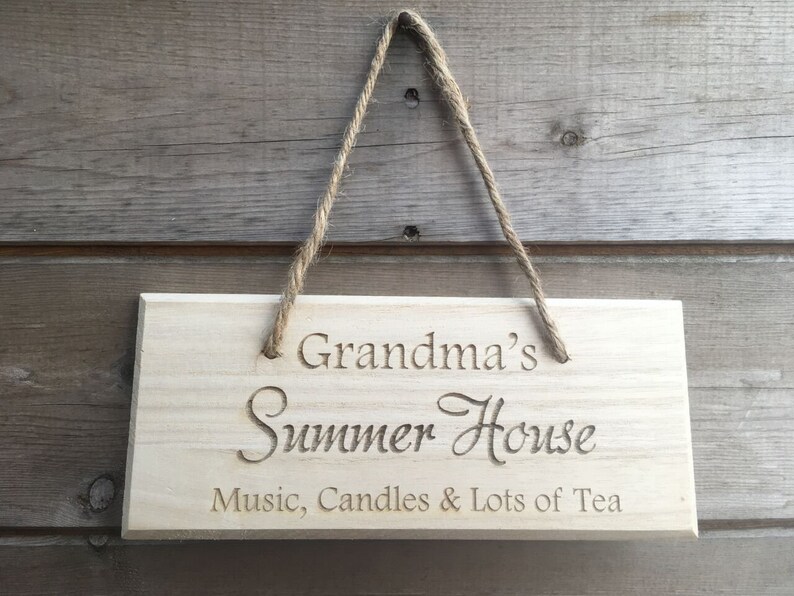 Personalised Engraved Wooden Plaque Bespoke Engraving Bild 1