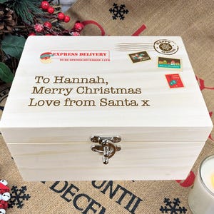 Caja de Nochebuena personalizada - Carta de Papá Noel